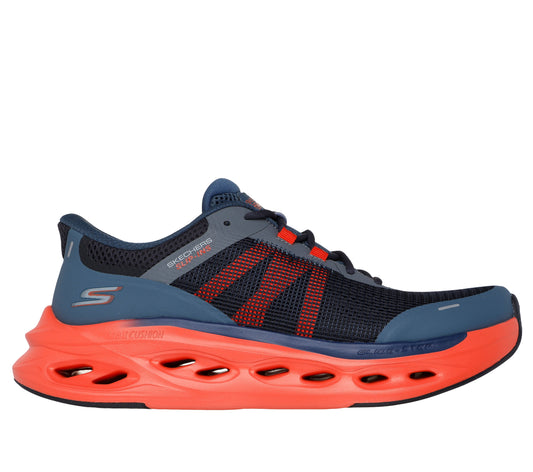Skechers Pantofi barbati sport MAX CUSHIONING GLIDE STEP A  220422 NAVY/ORANGE IB2650-NVOR