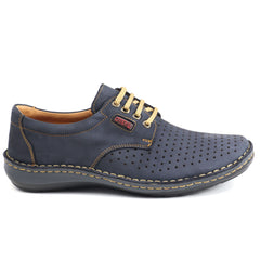 Otter Pantofi barbati perforati OT9554 42 N bleumarin nubuk IB2651-BLMN