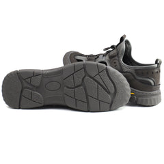 Mels Pantofi barbati decupati A93001 gri IB2655-GRI