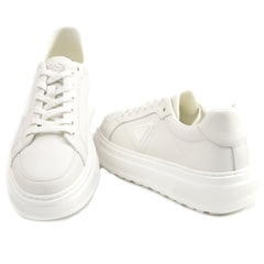 Franco Gerardo Sneakers barbati piele naturala 88812 WHITE IB2657-WHT