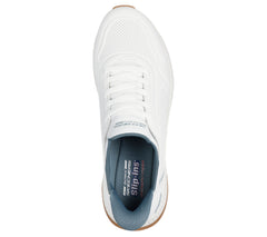 Skechers Pantofi barbati sport Slip Ins BOBS SQUAD 4 DIRECT STEP 118424 WHITE IB2680-WHT