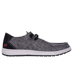 Skechers Pantofi barbati RELAXED FIT MELSON NELA 210726 BLACK IB2683-BLK