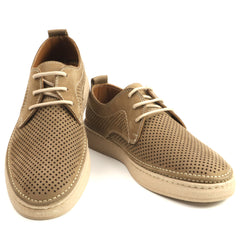 Goretti Pantofi barbati perforati B69 321 maro nubuk IB2686-MARON