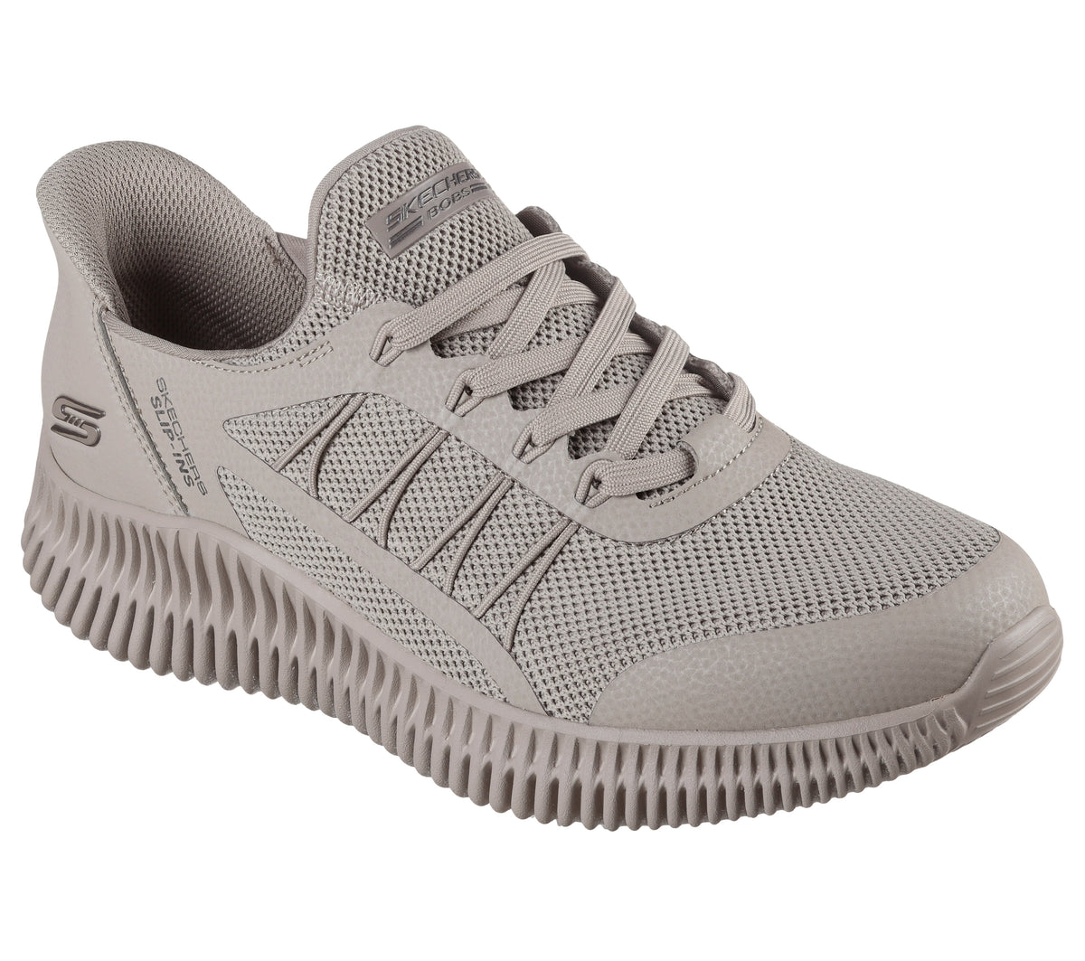 Skechers Pantofi barbati sport Slip Ins BOBS GEO LITE FIXED  118419 TAUPE IB2730-TPE