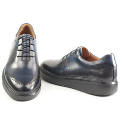Battisto Lascari Pantofi barbati MX033 2 BLUE IB2747-BLU