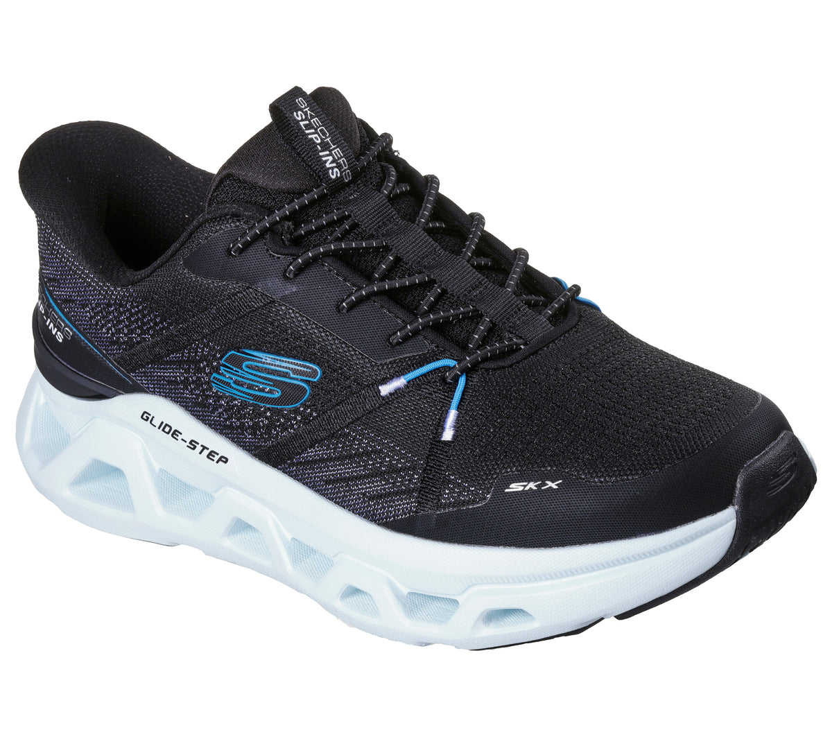 Skechers Pantofi sport barbati GLIDE STEP ALTUS 233023 BLACK /AQUA IB2761-BKAQ