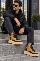 Franco Gerardo Ghete barbati piele naturala 88860 YELLOW IB2780-YEL