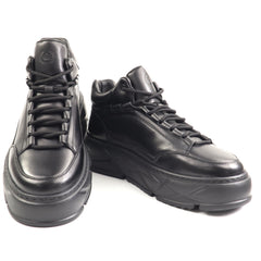 Franco Gerardo Ghete barbati piele naturala  225 5 BLACK IB2784-BLK