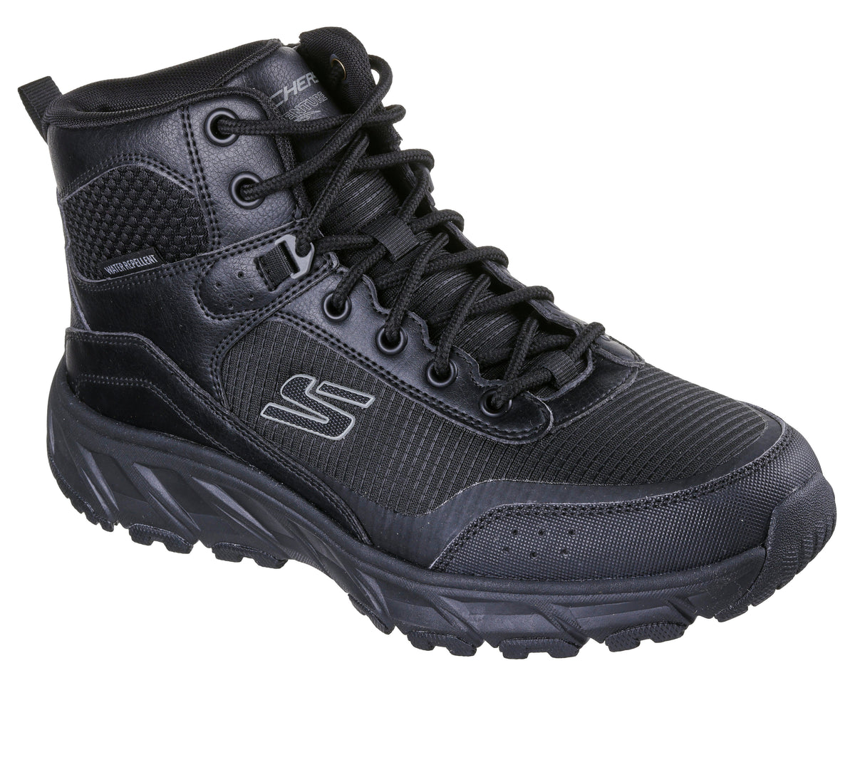 Skechers Ghete barbati Water Repellent HILLCREST 2.0 WOODROCK PEAK 237804 BBK IB2793-BBK