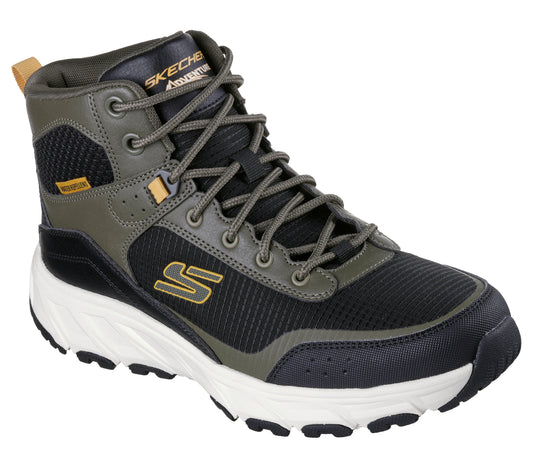 Skechers Ghete barbati Water Repellent HILLCREST 2.0 WOODROCK PEAK 237804 OLIVE/BLACK IB2793-OLBK