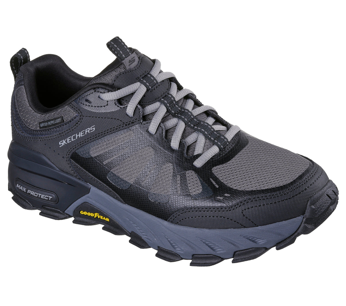 Skechers Pantofi barbati outdoor MAX PROTECT SHERWOOD RIDGE 237678 BLACK/CHARCOAL IB2794-BKCC