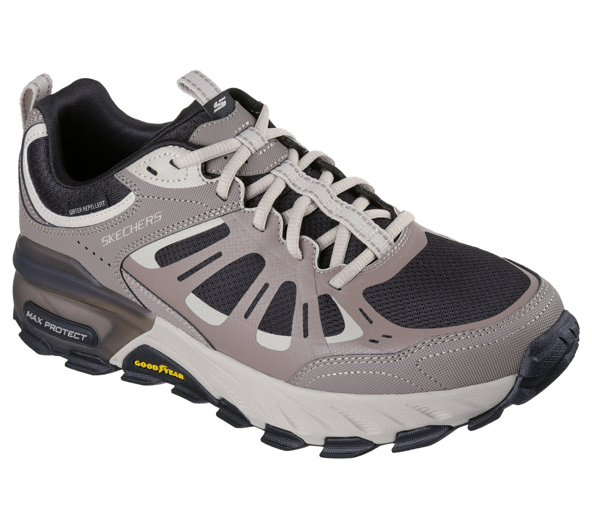 Skechers Pantofi barbati outdoor MAX PROTECT SHERWOOD RIDGE 237678 TAUPE/BLACK IB2794-TPBK