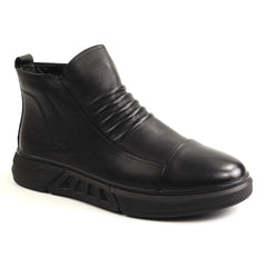 Franco Gerardo Ghete barbati piele naturala 2M72703 BLACK IB2797-BLK