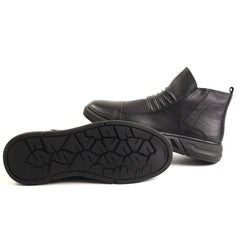 Franco Gerardo Ghete barbati piele naturala 2M72703 BLACK IB2797-BLK