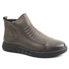 Franco Gerardo Ghete barbati piele naturala 2M72703 GRAY IB2797-GRY