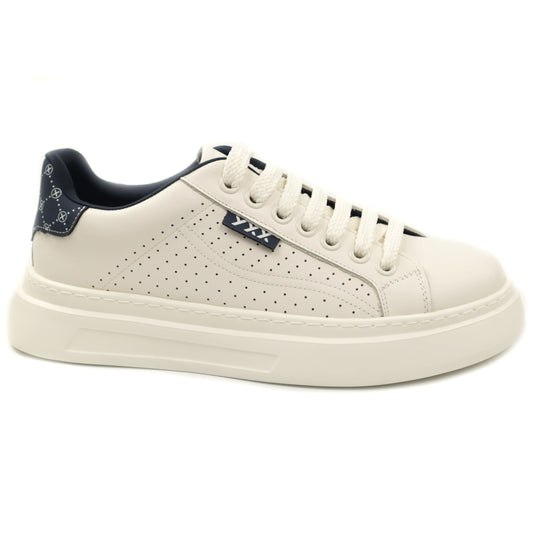 GRYXX Sneakers barbati piele naturala 7CCJ80004A 35 N WHITE/BLUE IB2811-WBL