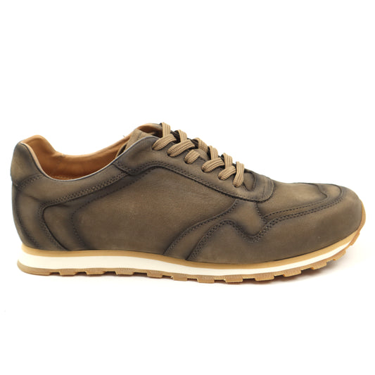 Eldemas Pantofi barbati piele naturala 3 1006 12 kaki IB2817-KAKI