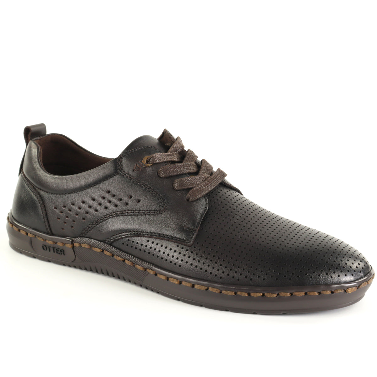 Otter Pantofi barbati vara piele naturala 85DT80010B C4 N maro IB2825-MARO