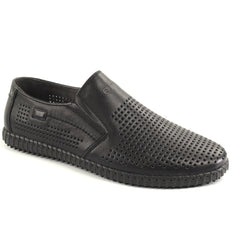 Otter Pantofi barbati vara piele naturala 85DT80005A 01 N BLACK IB2827-BLK