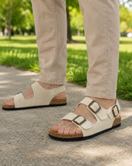 Plakton Sandale barbati piele naturala 175113 bej IB2836-BEJ