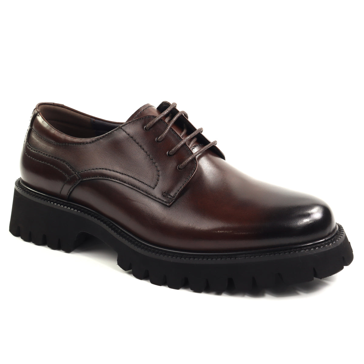 Battisto Lascari Pantofi barbati piele naturala C30724 10 COFFEE IB2855-COF