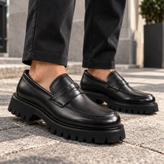 Battisto Lascari Pantofi barbati piele naturala C30724 11 BLACK IB2856-BLK