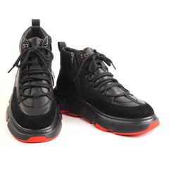 GRYXX Ghete barbati piele naturala 1JS90005 01 N negru IB2858-NG