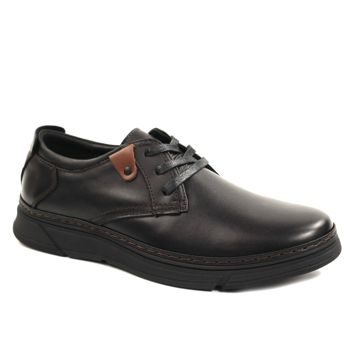 Otter Pantofi barbati piele naturala 1DT90004A 01 N negru IB2862-NG