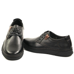 Otter Pantofi barbati piele naturala 1DT90004A 01 N negru IB2862-NG
