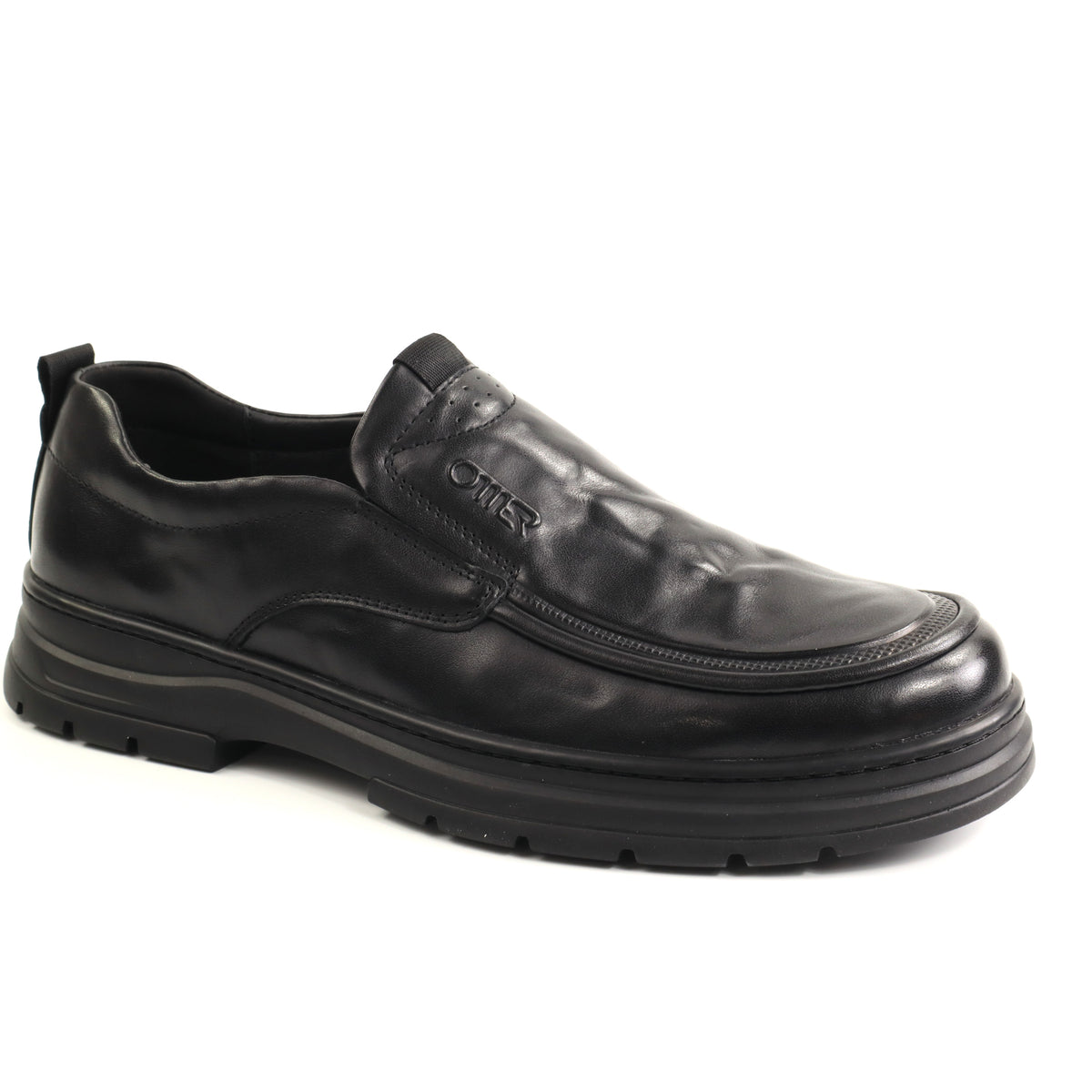 Otter Pantofi barbati piele naturala 1E690021 01 N negru IB2867-NG