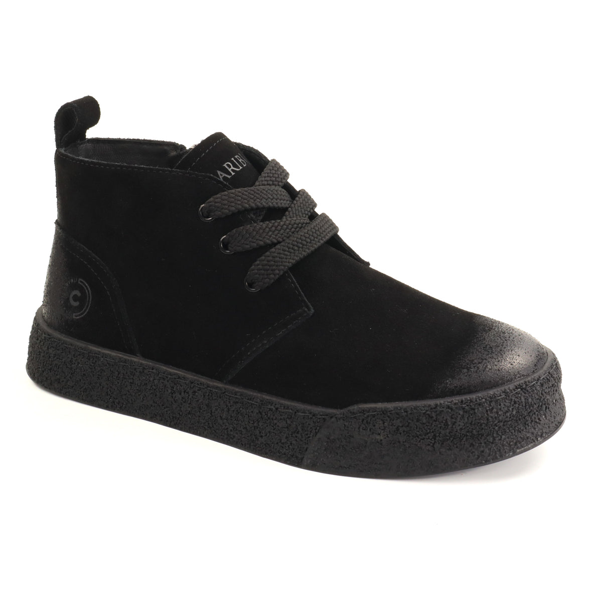 Caribu Ghete barbati piele naturala 1J290001A 01 I negru velur IB2880-NGV
