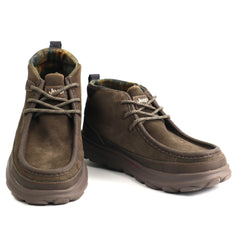 JEEP Ghete barbati piele naturala JM62021A DARK BROWN IB2882-CDB