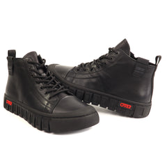 Otter Ghete barbati piele naturala 1CJ90015A 01 N negru IB2883-NG