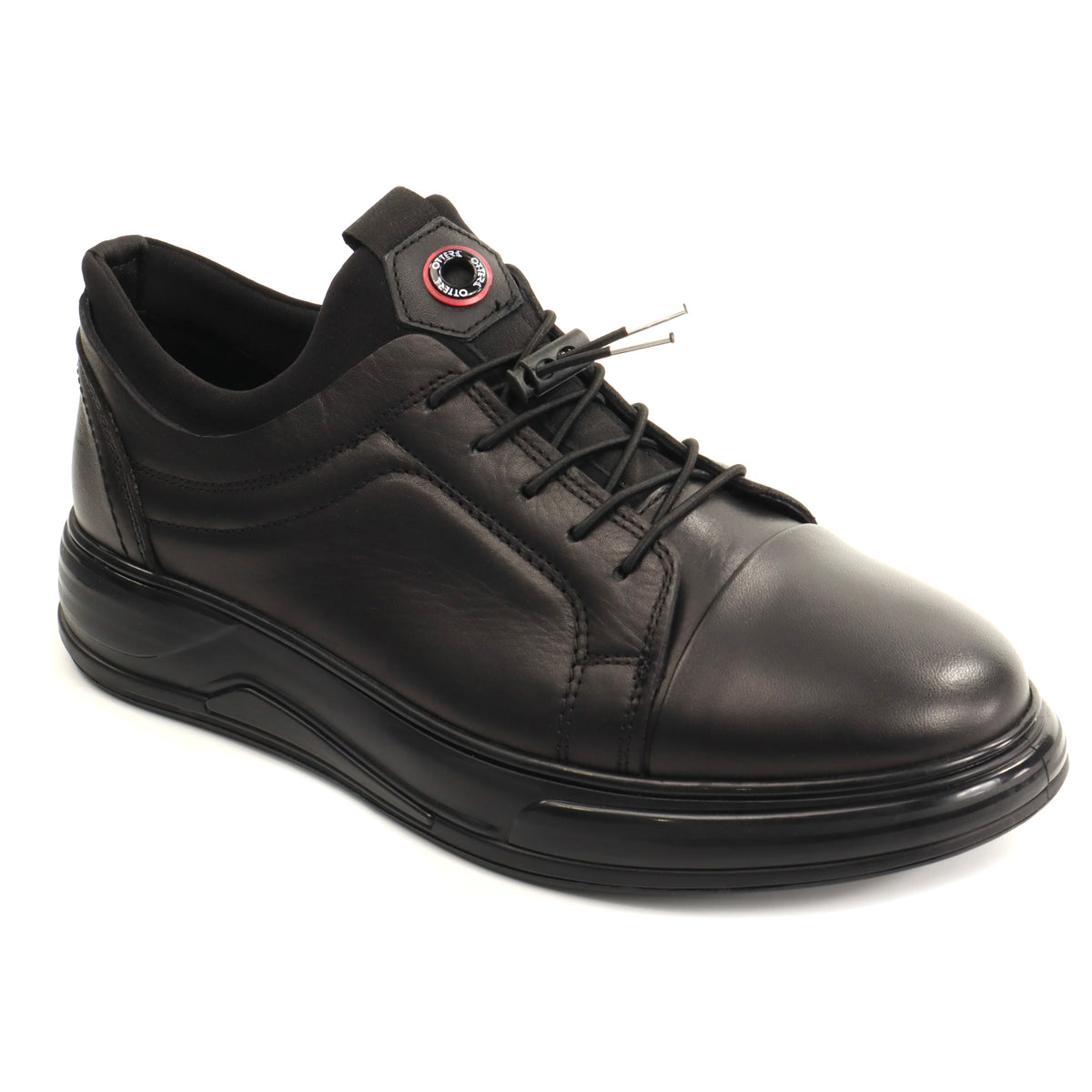 Otter Pantofi barbati piele naturala OT503 01 N negru IB2894-NG