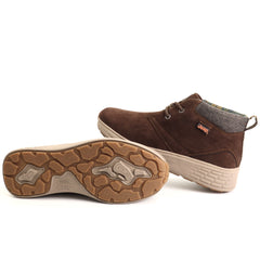 JEEP Ghete barbati piele naturala JM62042A DARK BROWN IB2898-CDB