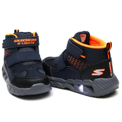 Skechers Ghete baieti MAGNA 401504N LIGHTS NAVY/BLACK ICB0049-NVBK