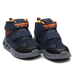 Skechers Ghete baieti MAGNA 401504N LIGHTS NAVY/BLACK ICB0049-NVBK