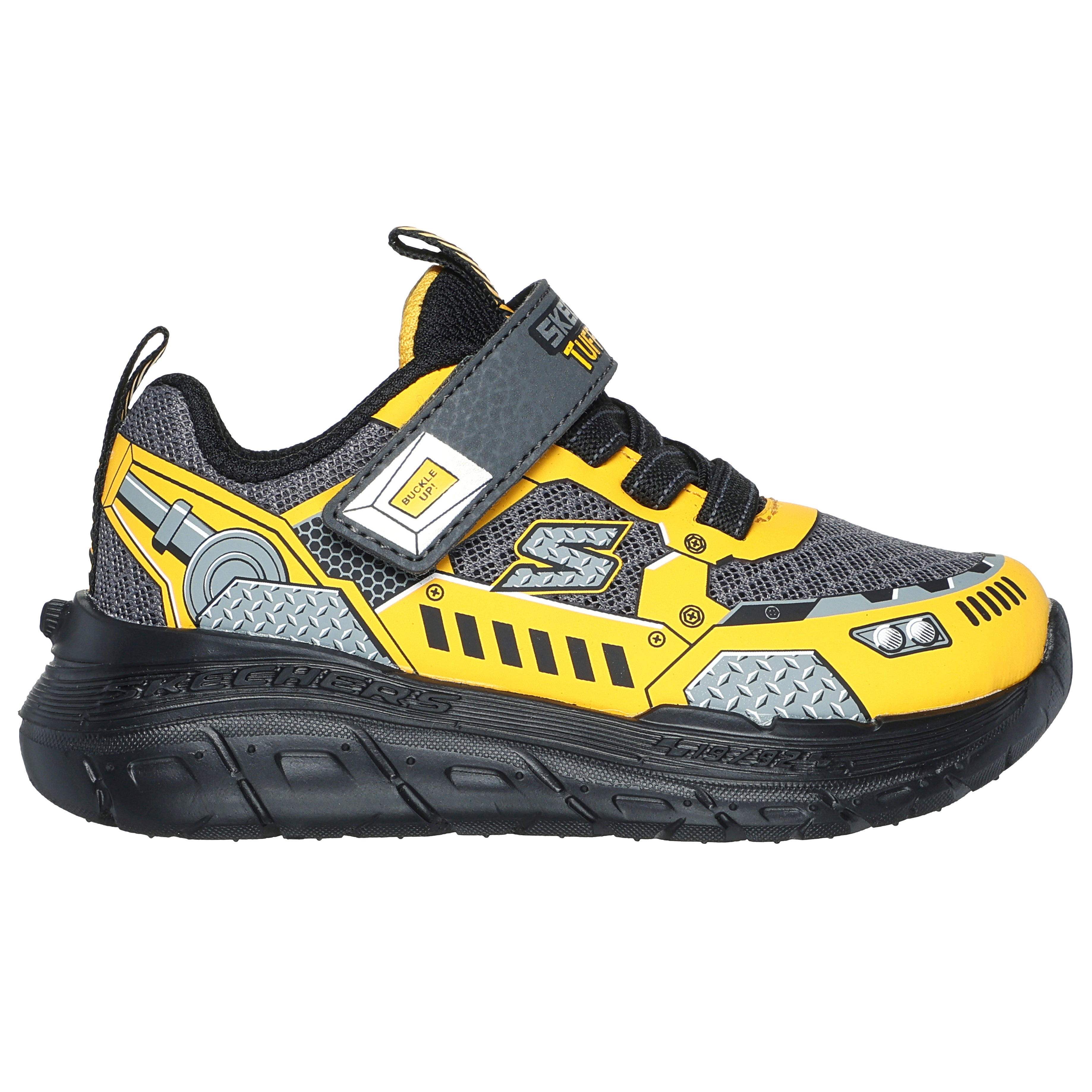 Skechers Pantofi copii baieti sport SKECH TRACKS 402303N CHARCOAL/YELLOW ICB0072-CCYL