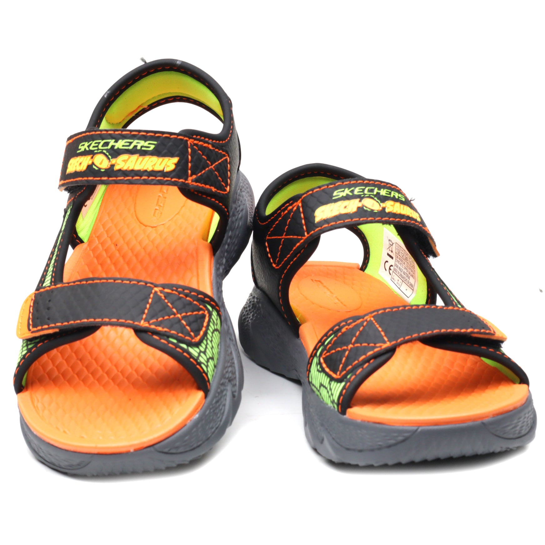 Skechers Sandale copii baieti CREATURE SPLASH 400614L BLACK/ORANGE ICB0075-BKOR