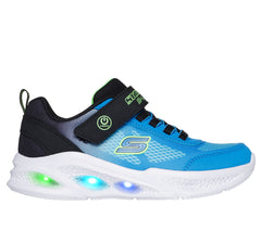 Skechers Pantofi copii baieti sport SKECHERS METEOR LIGH 401495L BLACK/BLUE ICB0078-BKBL