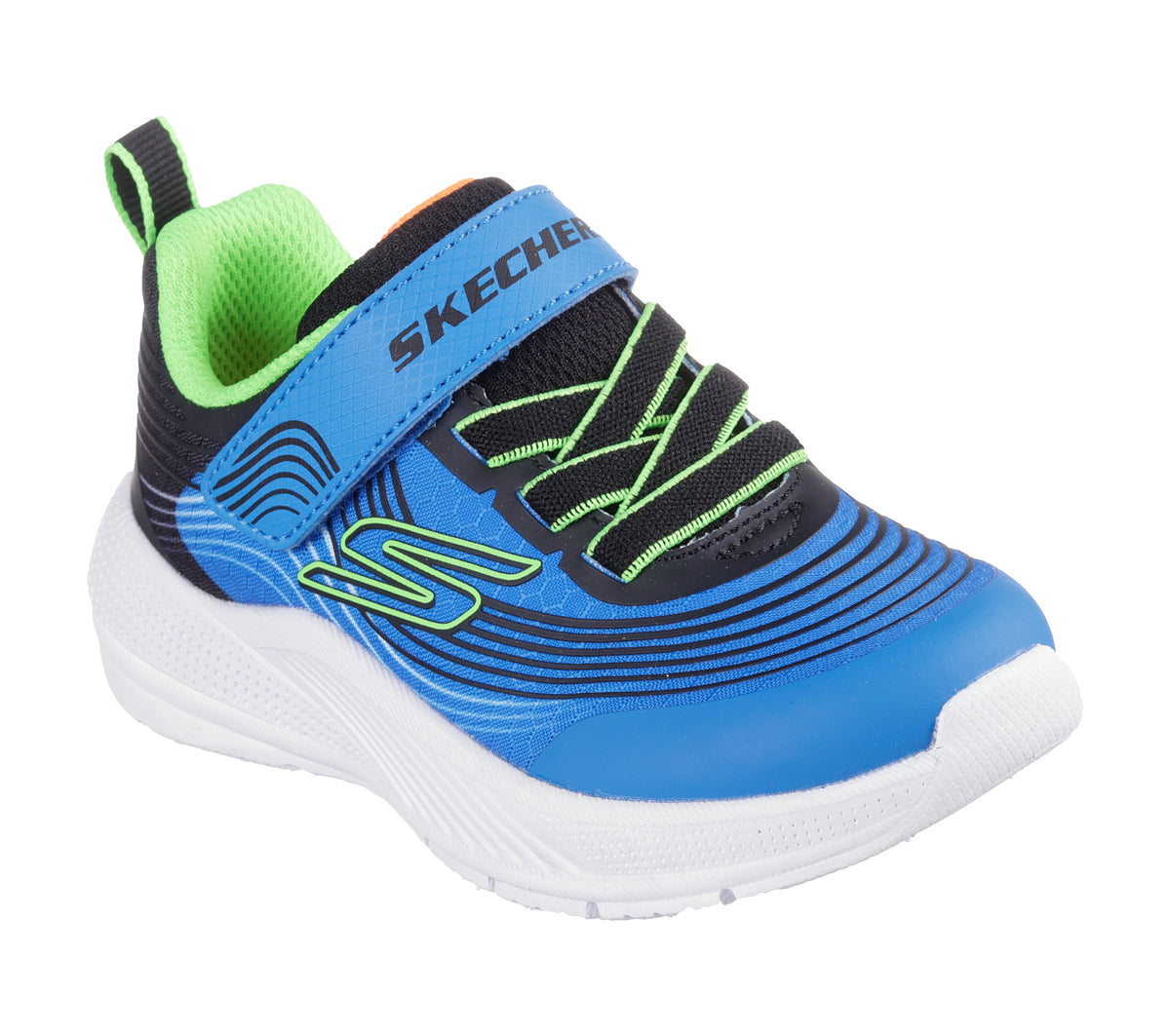 Skechers Pantofi copii baieti sport MICROSPEC ADVANCE 403926N BLUE/LIME ICB0084-BLLM