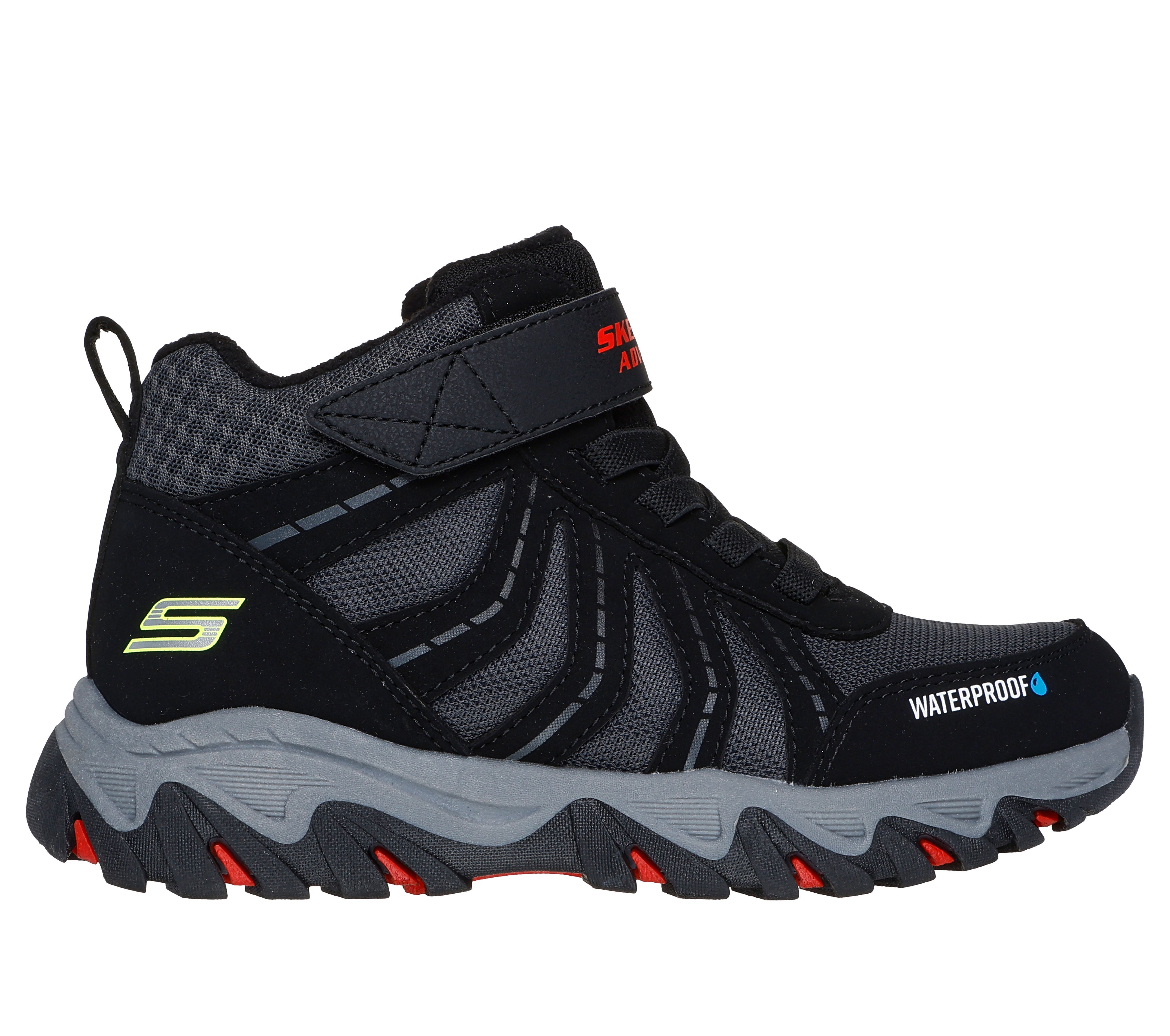 Skechers Ghete copii baieti RUGGED RANGER STORM TRAIL 406412L BLACK/RED ICB0086-BKRD