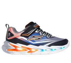 Skechers Pantofi copii baieti sport FLEX GLOW ULTRA 400139L BLACK/SILVER ICB0100-BKSL