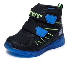 Skechers Ghete copii baieti ILLUMI BRIGHTS SPLASH BEAMS 407613N BLACK/BLUE ICB0110-BBLM