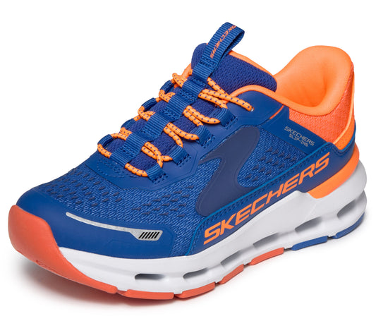 Skechers Pantofi copii baieti sport GLIDE STEP PLUS VISTA LANE 404203L BLUE/ORANGE ICB0113-BLOR