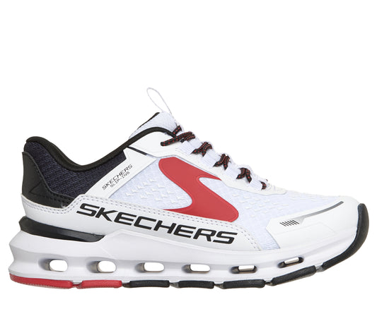 Skechers Pantofi copii baieti sport GLIDE STEP PLUS VISTA LANE 404203L WHITE/BLACK/RED ICB0113-WBKR