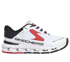 Skechers Pantofi copii baieti sport GLIDE STEP PLUS VISTA LANE 404203L WHITE/BLACK/RED ICB0113-WBKR