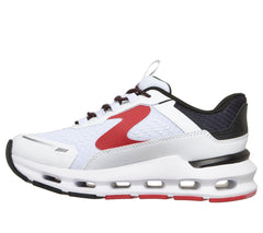 Skechers Pantofi copii baieti sport GLIDE STEP PLUS VISTA LANE 404203L WHITE/BLACK/RED ICB0113-WBKR