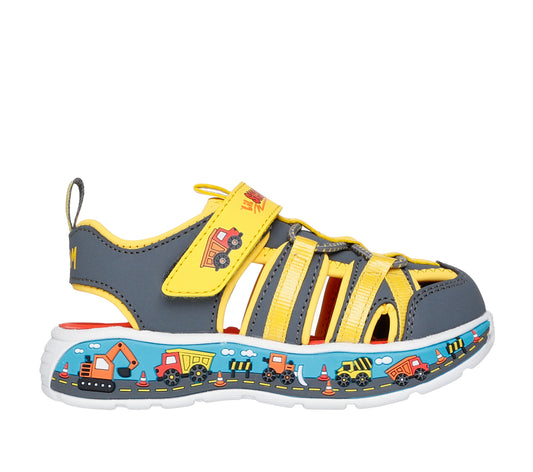 Skechers Sandale copii baieti  PLAY SCENE SPLASH 407041N CHARCOAL/YELLOW ICB0120-CCYL
