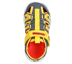 Skechers Sandale copii baieti  PLAY SCENE SPLASH 407041N CHARCOAL/YELLOW ICB0120-CCYL